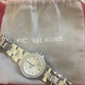 MK watch silver